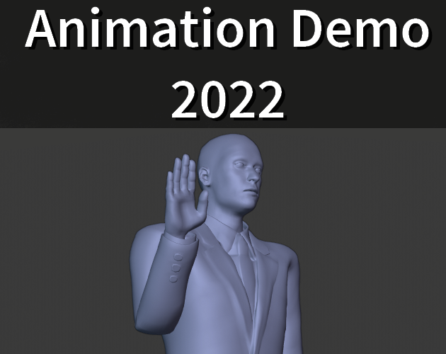 Image of a blue 3D model waving with the project's title printed above the model in white.